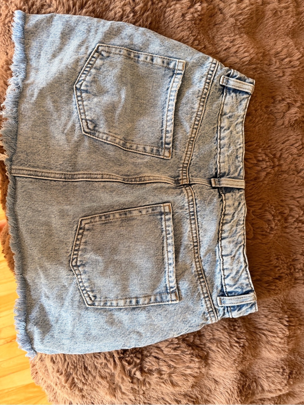 Garage Light Blue Denim Mini Skirt